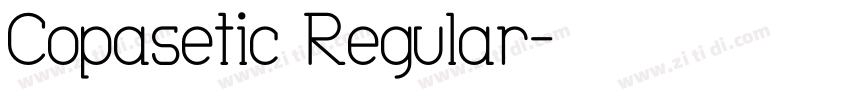 Copasetic Regular字体转换